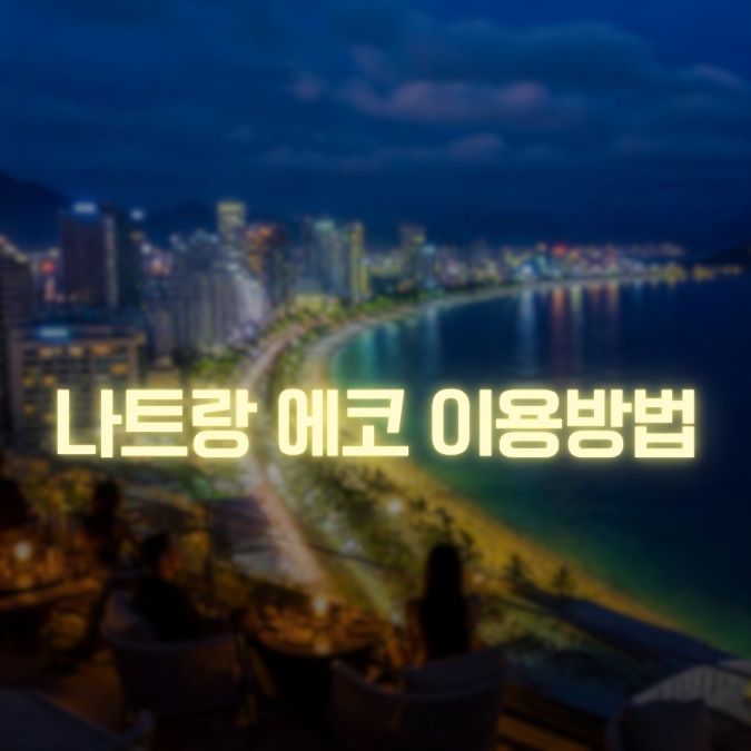나트랑 에코 이용 메인